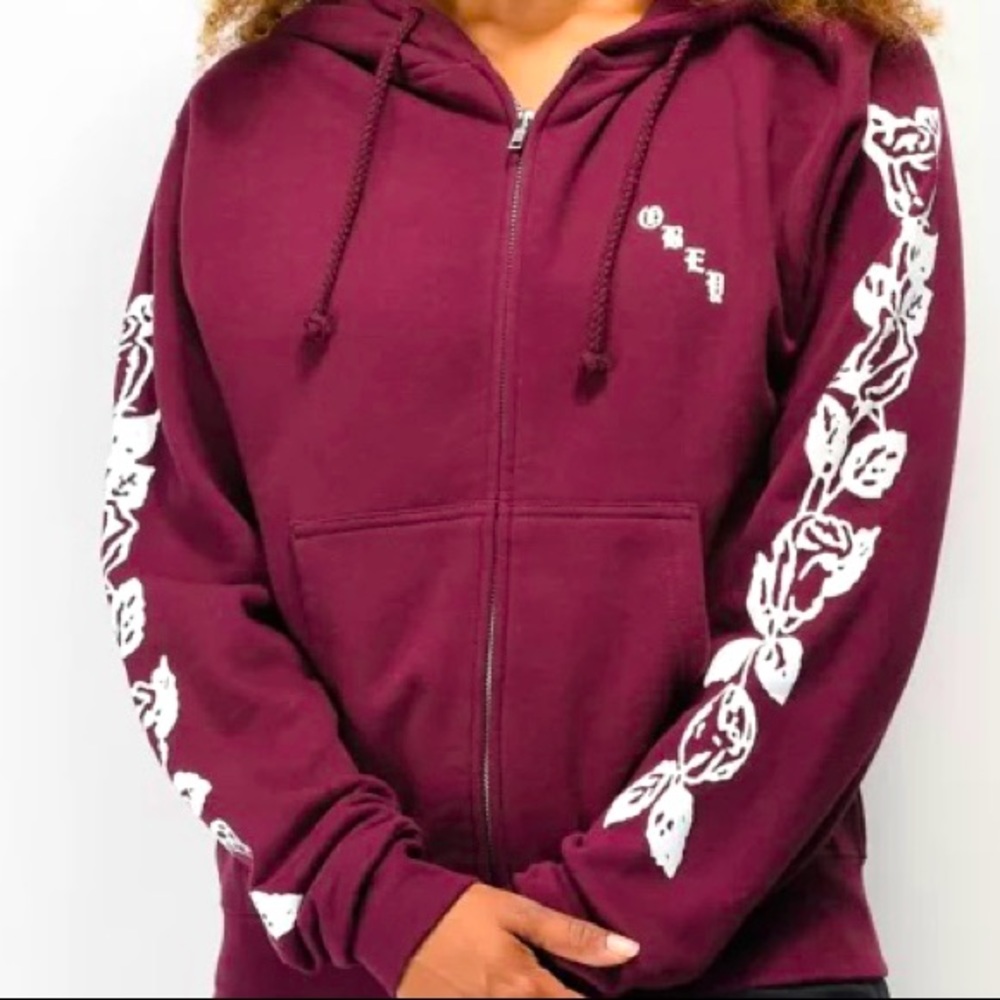 Obey zip up hoodie